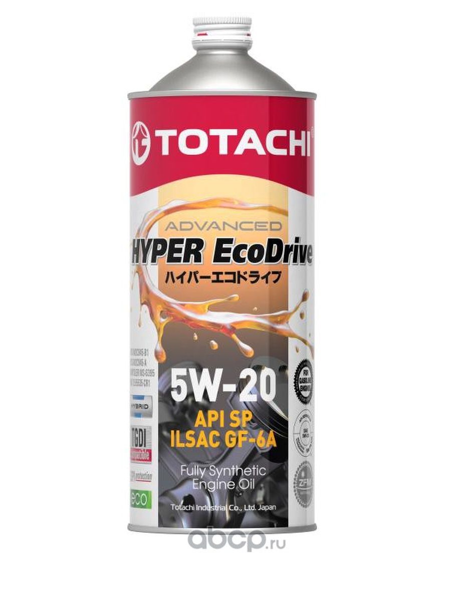 TOTACHI Масло моторное для двигателя автомобиля Тотачи  синтетическое 5W20 1л.