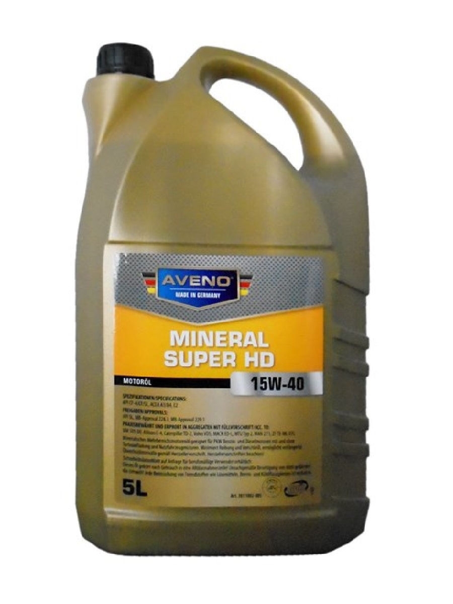 Моторное масло AVENO Mineral Super HD SAE 15W-40 (5л)