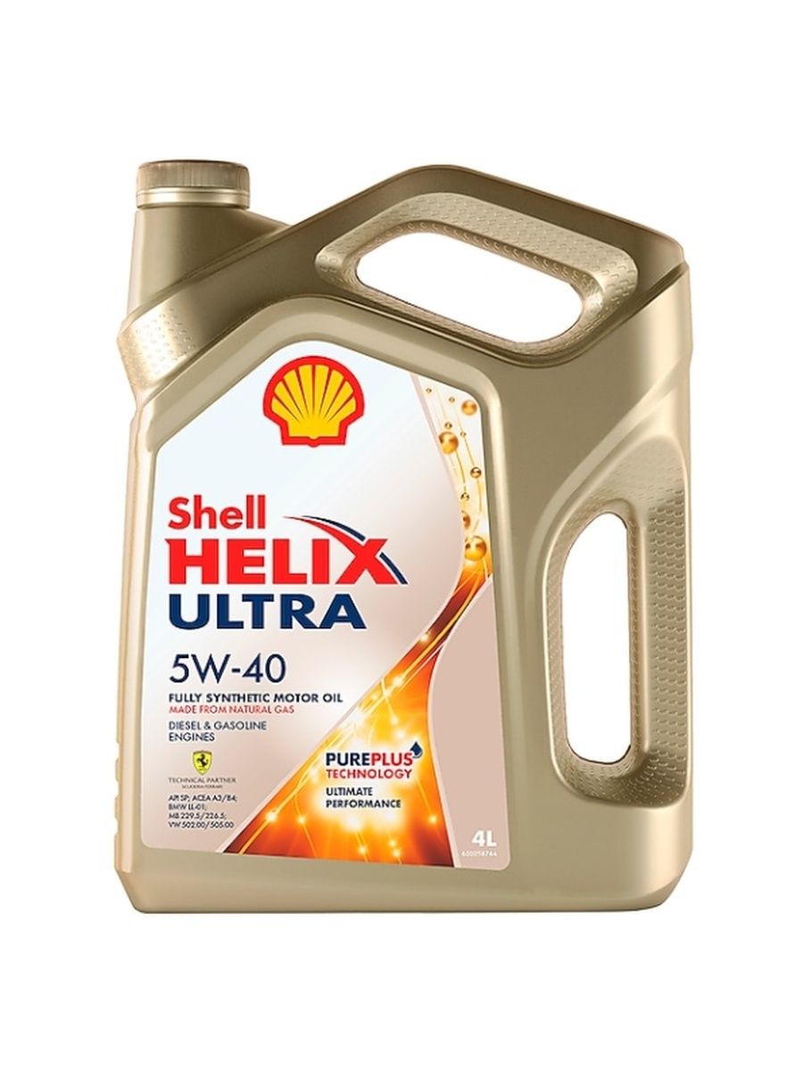 Моторное масло Shell Helix Ultra 5w40 4л