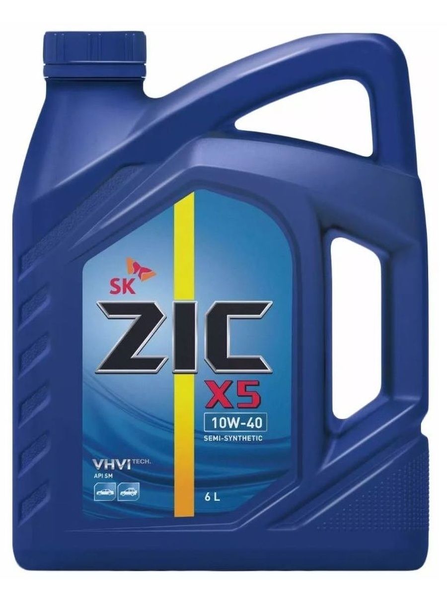 Моторное масло Zic X5 10W40 6л