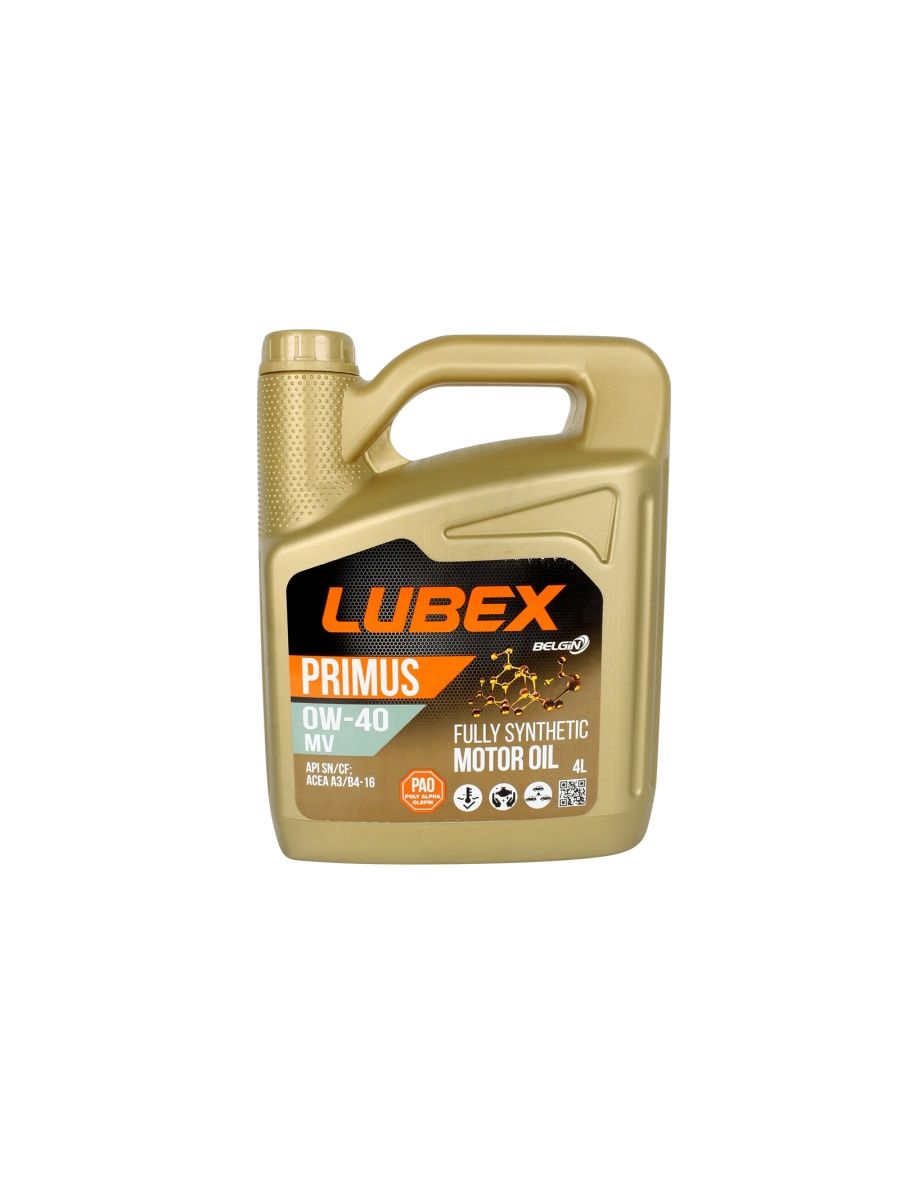 Масло моторное LUBEX PRIMUS MV 0W40 4л  LO34-1321-0404