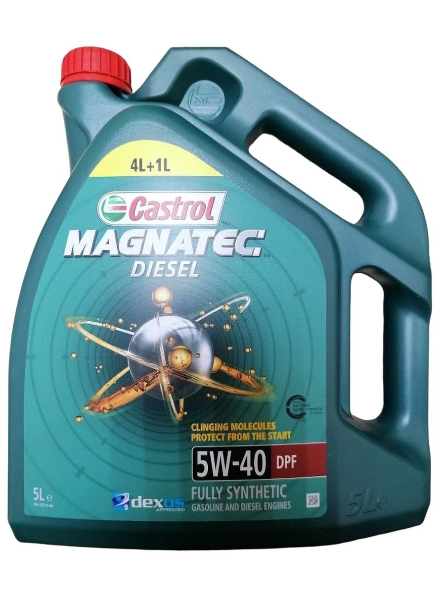 Моторное масло Castrol Magnatec Diesel 5W40 DPF 5л