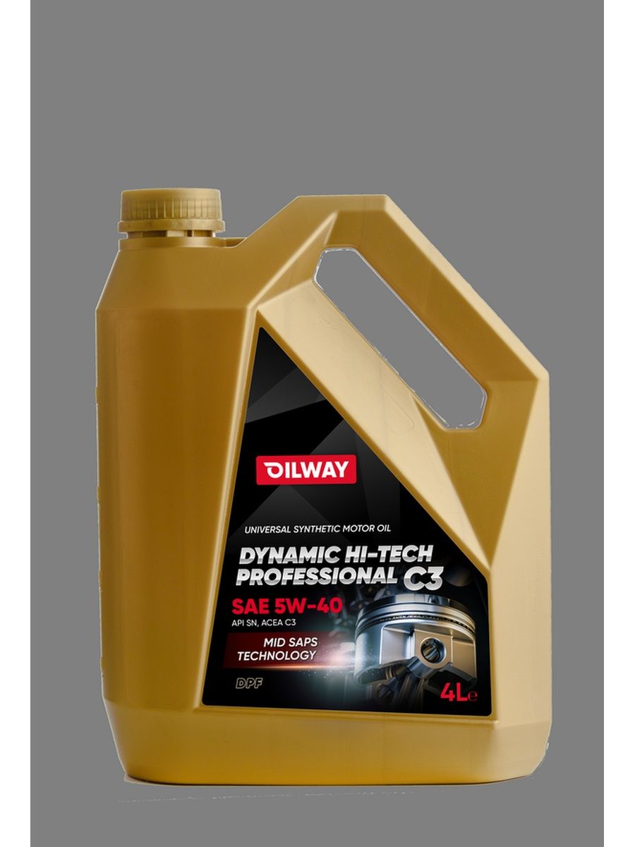 Моторное масло Oilway Dynamic Hi-Tech C3 5w40 4л
