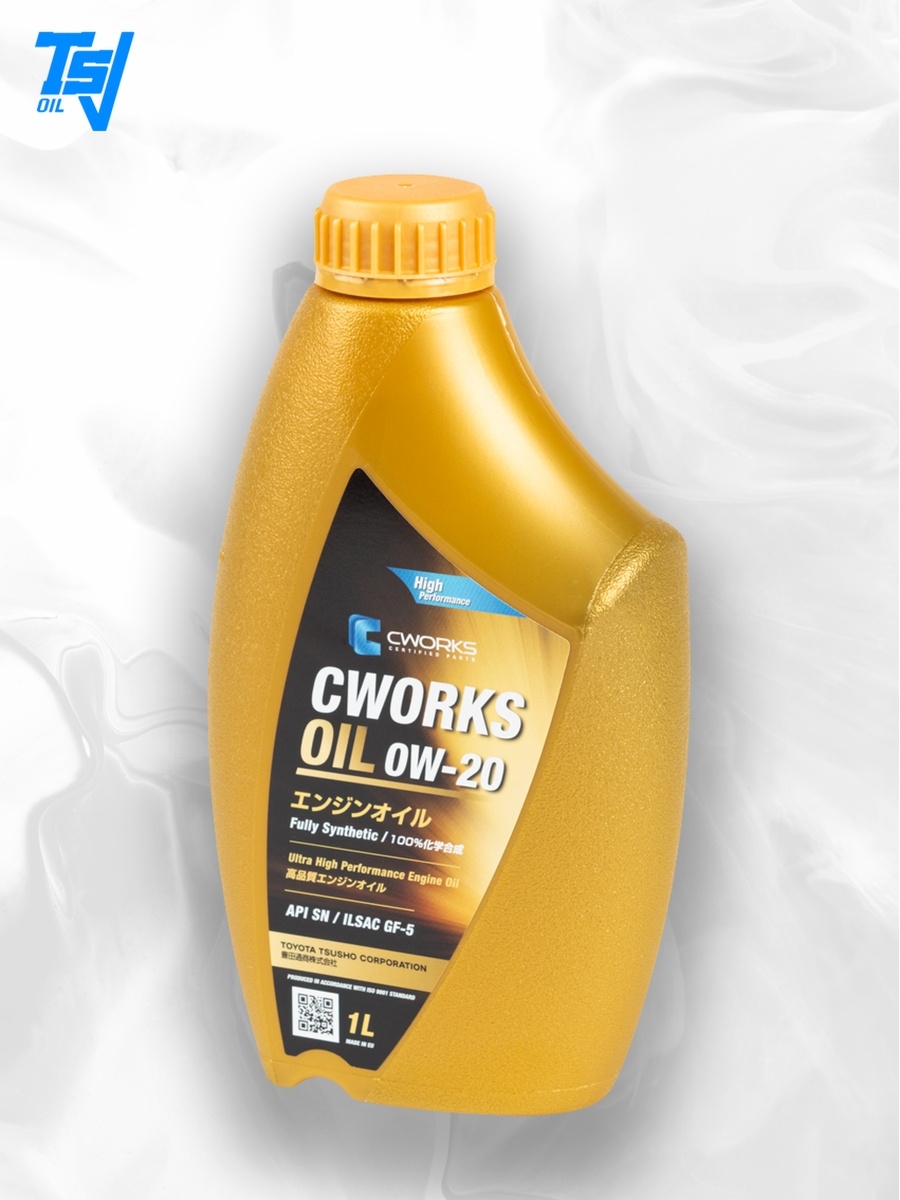 Масло моторное CWORKS 0W20 GF5 синтетическое 1л.  GF-5 пластиковая тара 1л