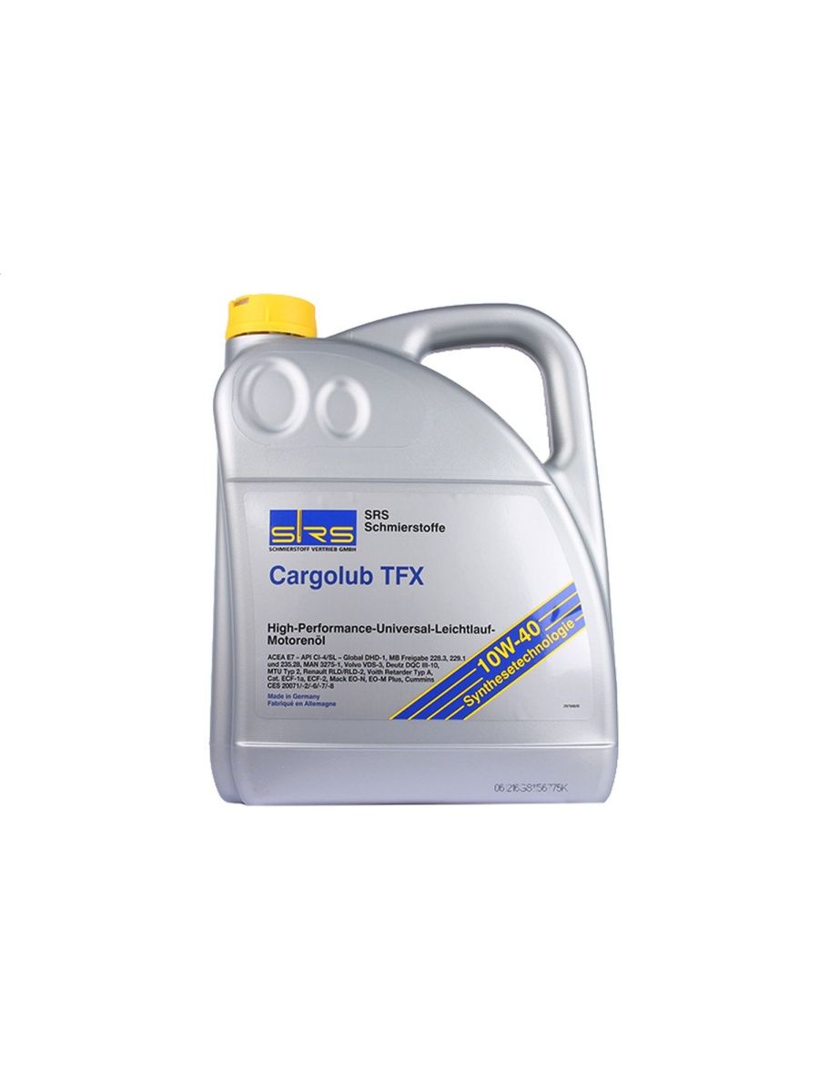 Масло моторное SRS CARGOLUB TFX 10W40 5л  10W40