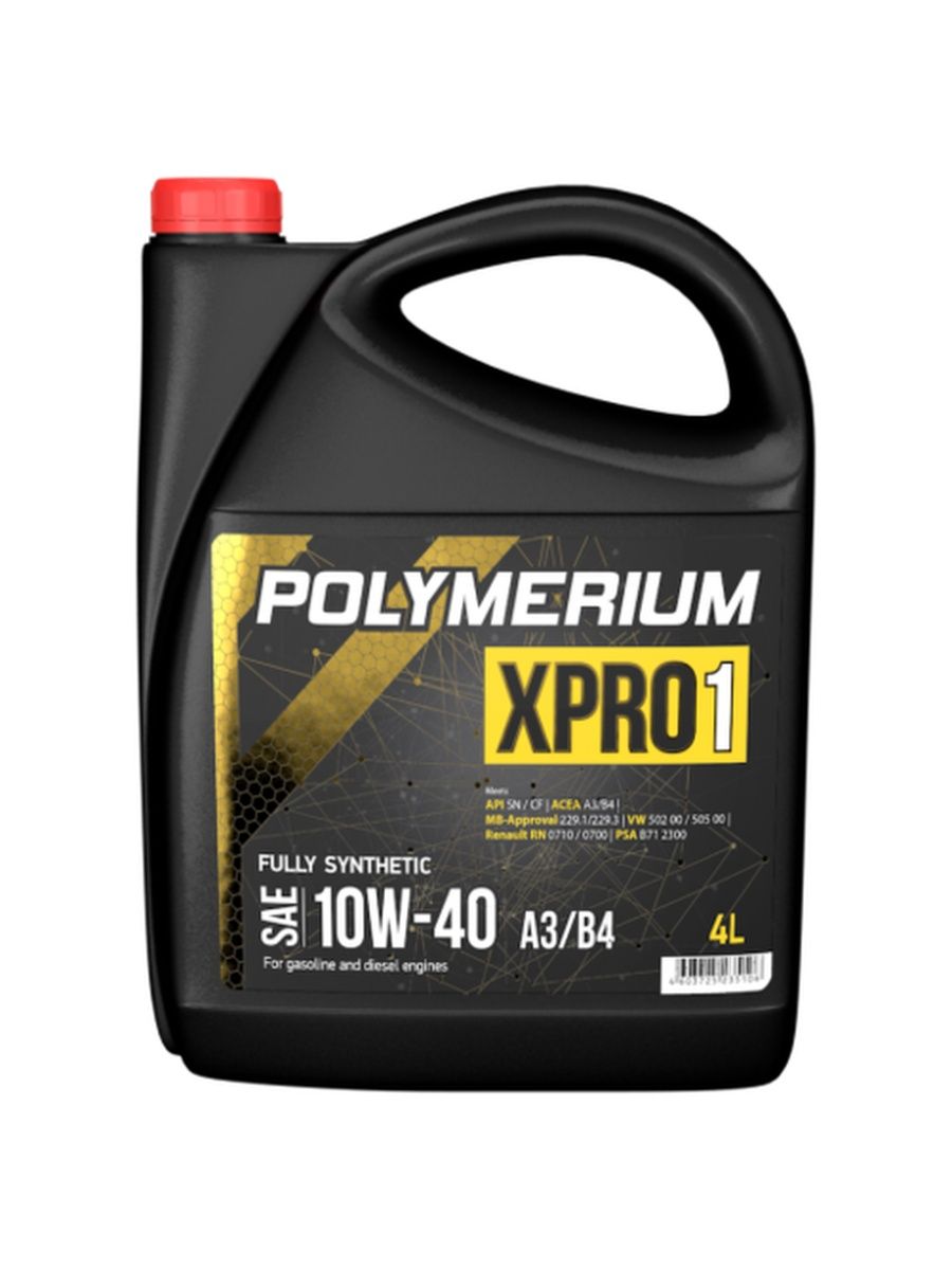Моторное масло Polymerium XPRO1 10W40 SN 4л