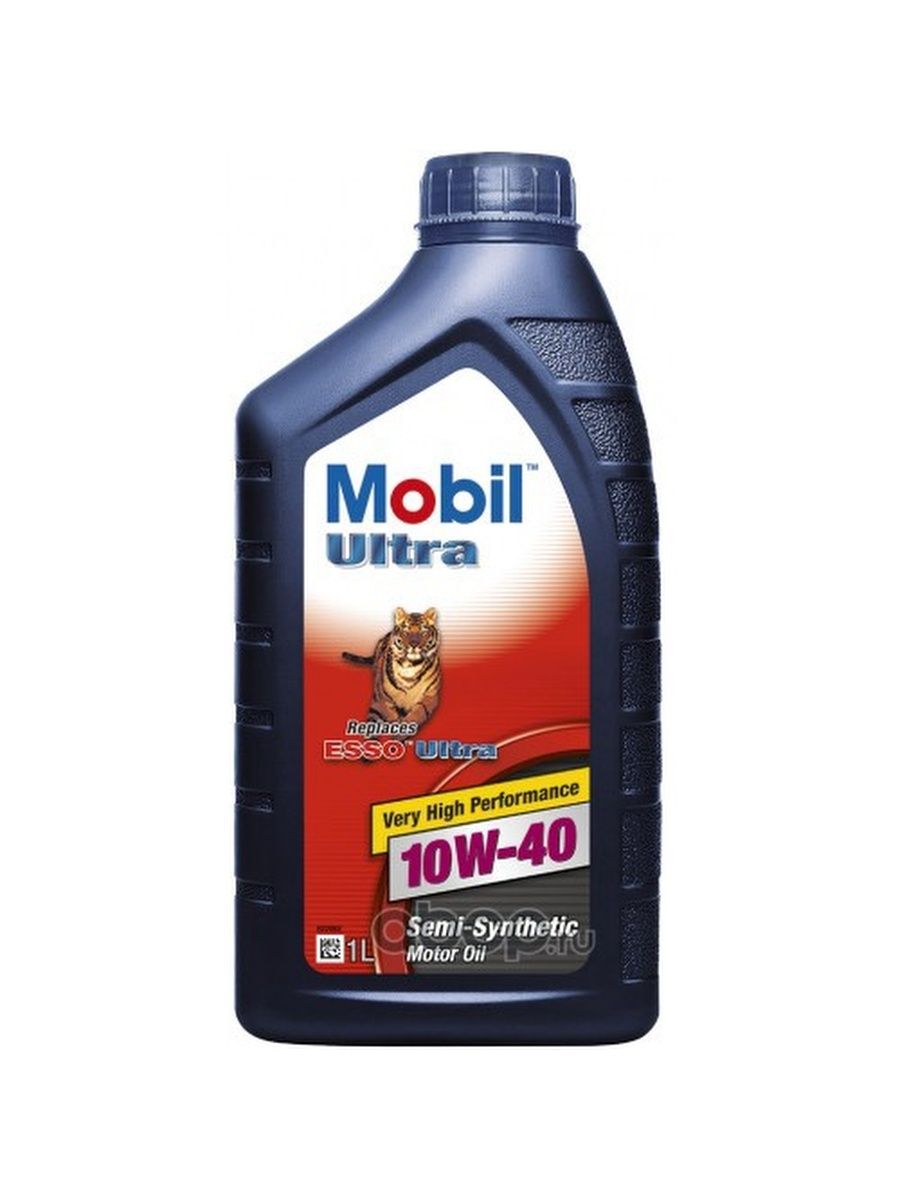 Mobil Масло моторное для двигателя автомобиля Мобил полусинтетика 10W40 1л.
