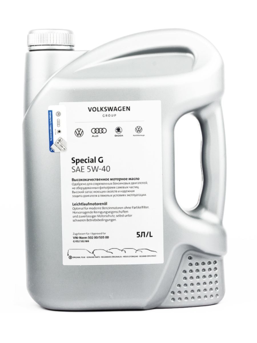 Масло моторное VAG Special G 5W-40 синтетическое 5 л GR52502M4