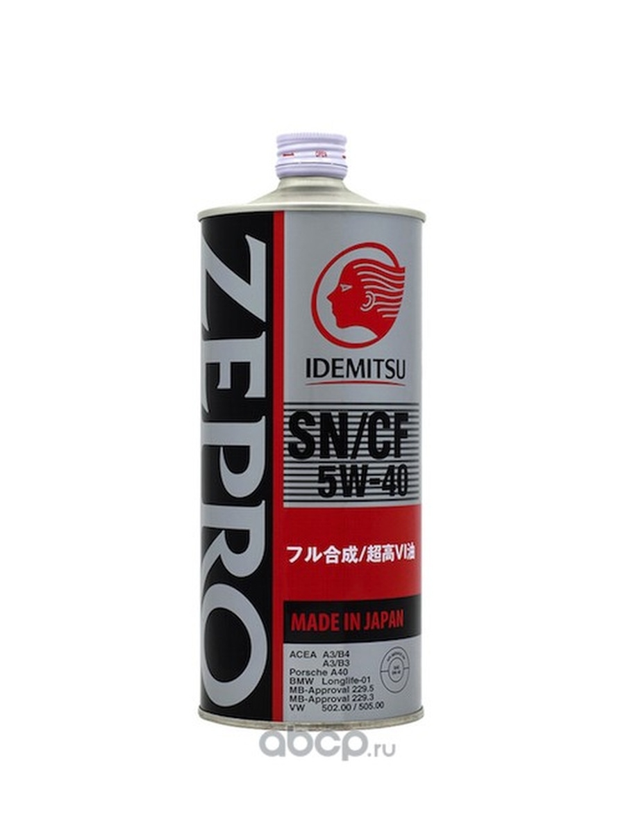 IDEMITSU Идэмитсу масло моторное Zepro Euro ec 5w40 синтетическое 1л