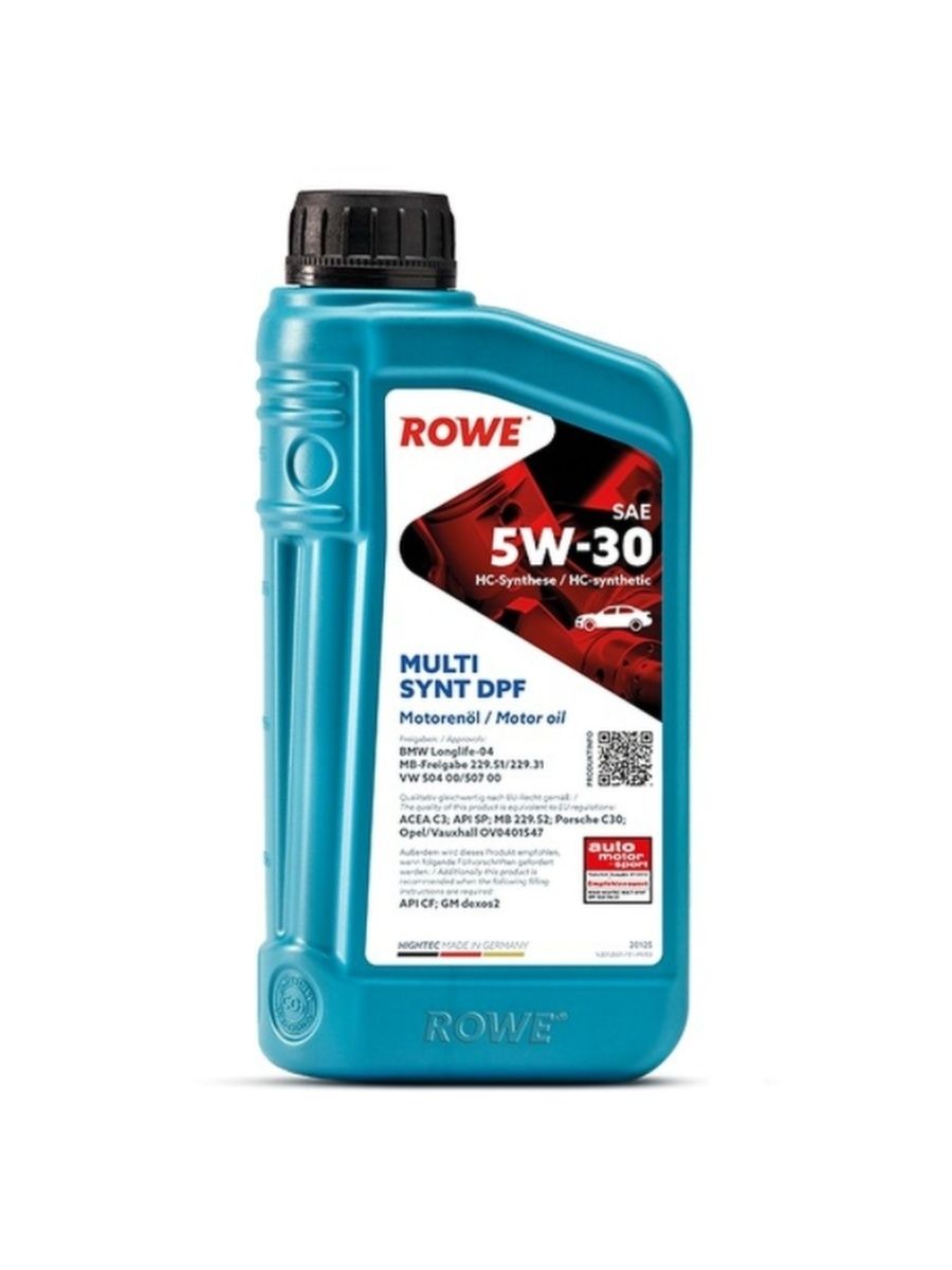 Моторное масло ROWE HIGHTEC Multi Synt DPF 5W30 1л