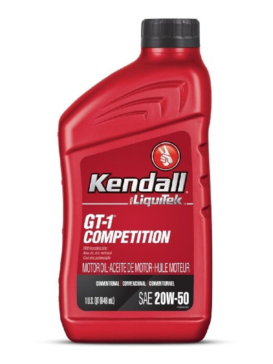 Моторное масло KENDALL GT-1 Competition Motor Oil with LiquidTek SAE 20W-50 (0,946л)