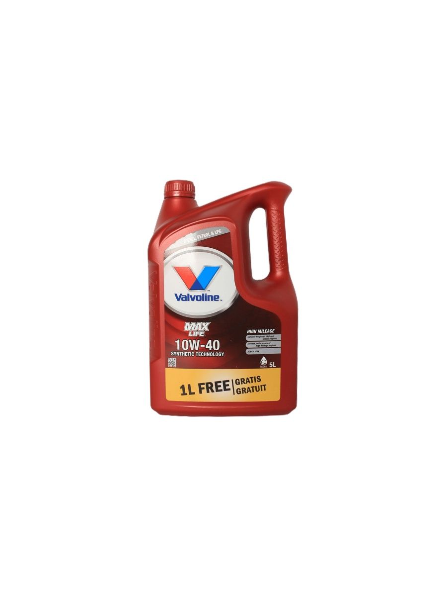 Масло моторное VALVOLINE MAXLIFE 10W40, 5л 872327