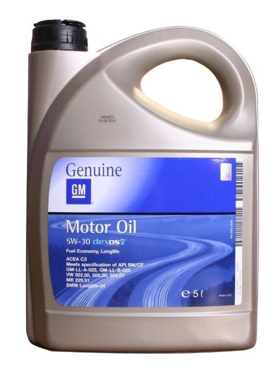 Масло моторное 5W 30 GM dexos 2