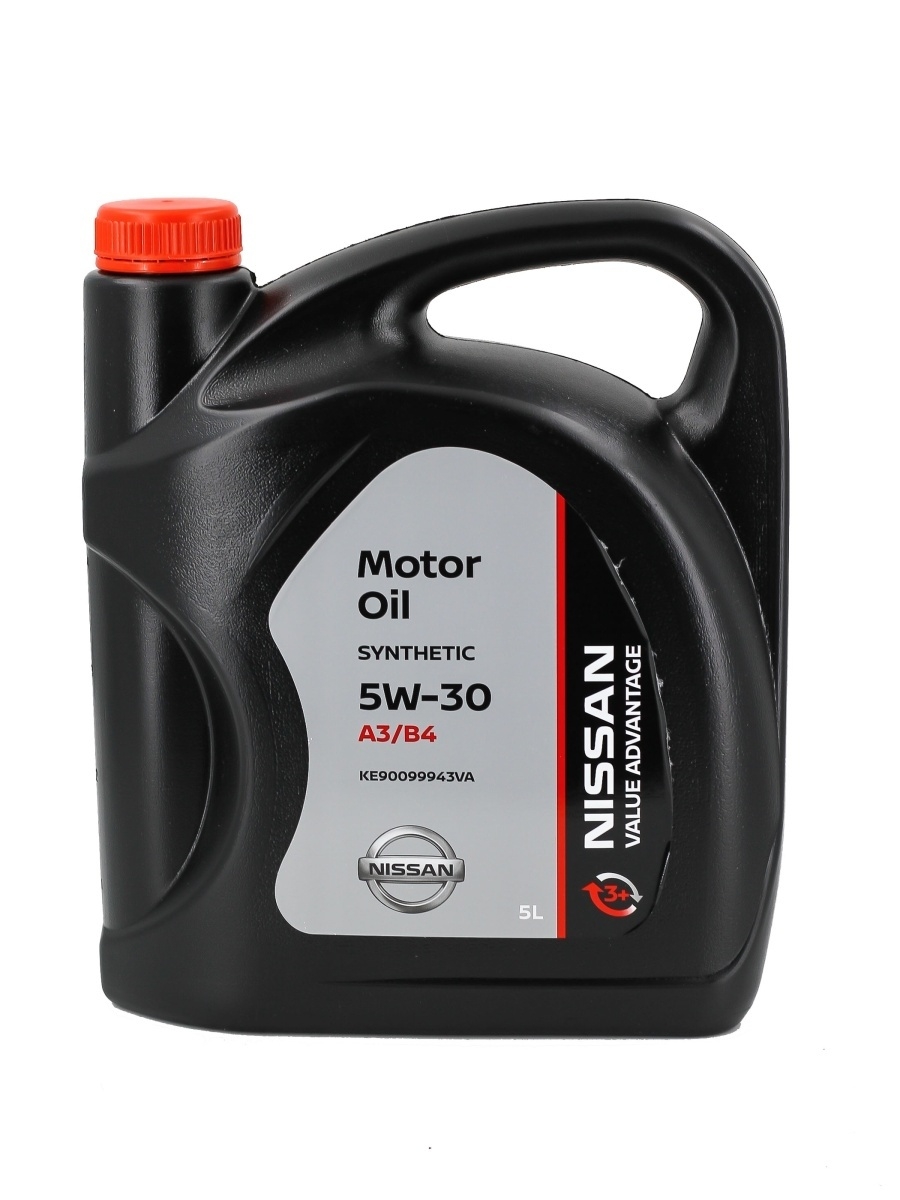 Масло моторное NISSAN MOTOR OIL SAE VALUE ADVANTAGE 3+  5W-30  Синтетическое  5л  KE90099943VA