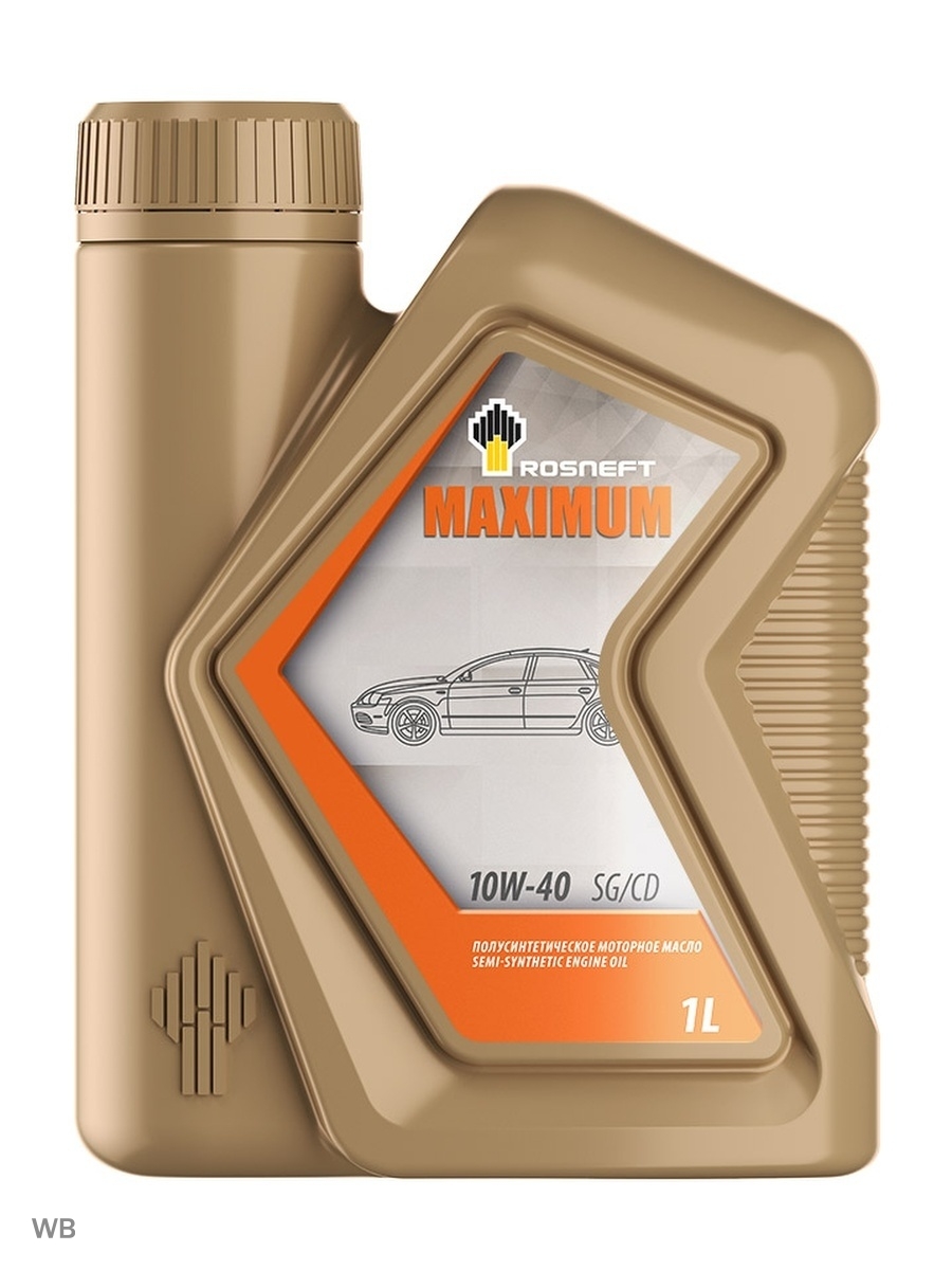 Масло моторное Rosneft Maximum 10W-40 SGCD полусинтетика 1л РОСНЕФТЬ 10W40