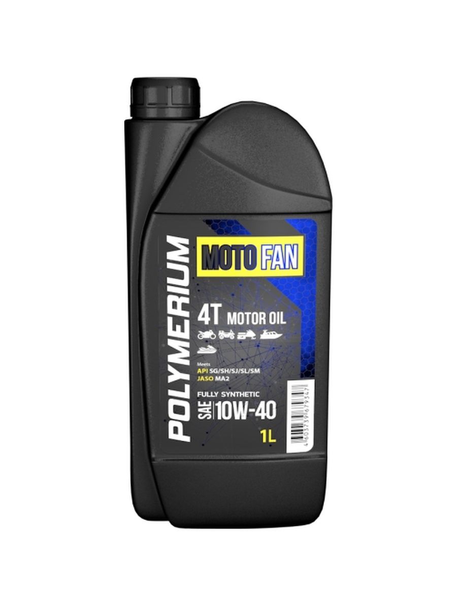 Моторное масло Polymerium MOTO-FAN 4T 10W40 1л (plmmotofan4t10401)