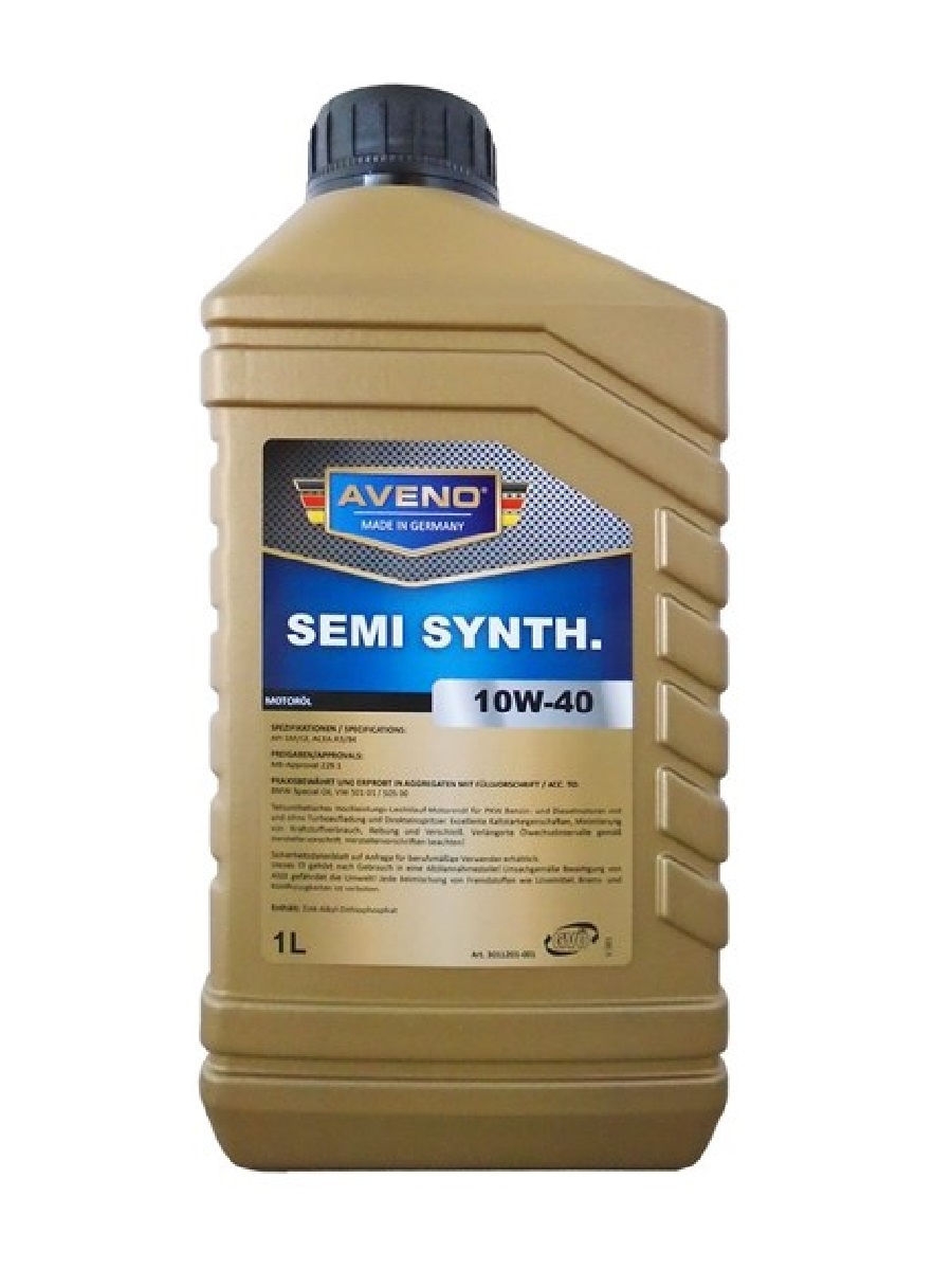 Моторное масло AVENO Semi Synth. SAE 10W-40 (1л)