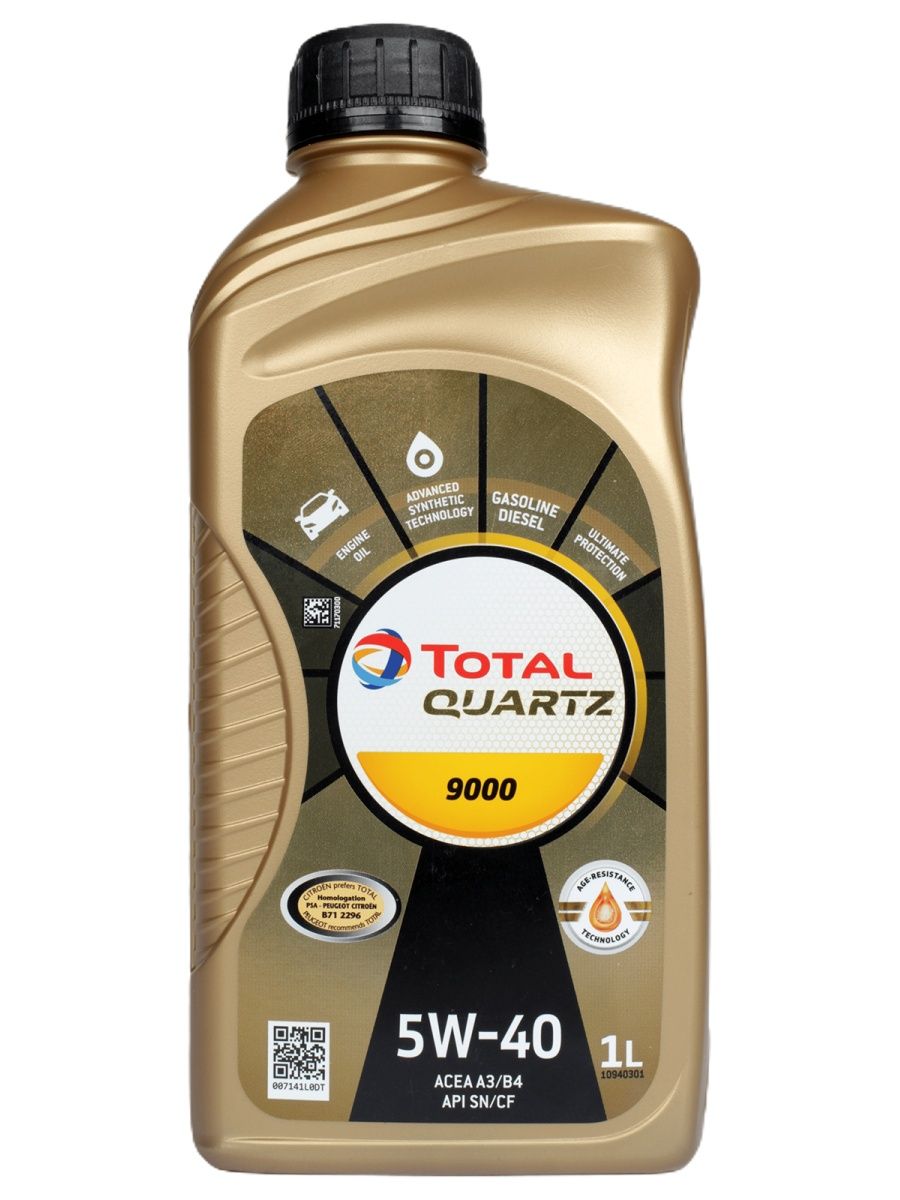 Масло моторное TOTAL 9000 5W40 1л 5W40