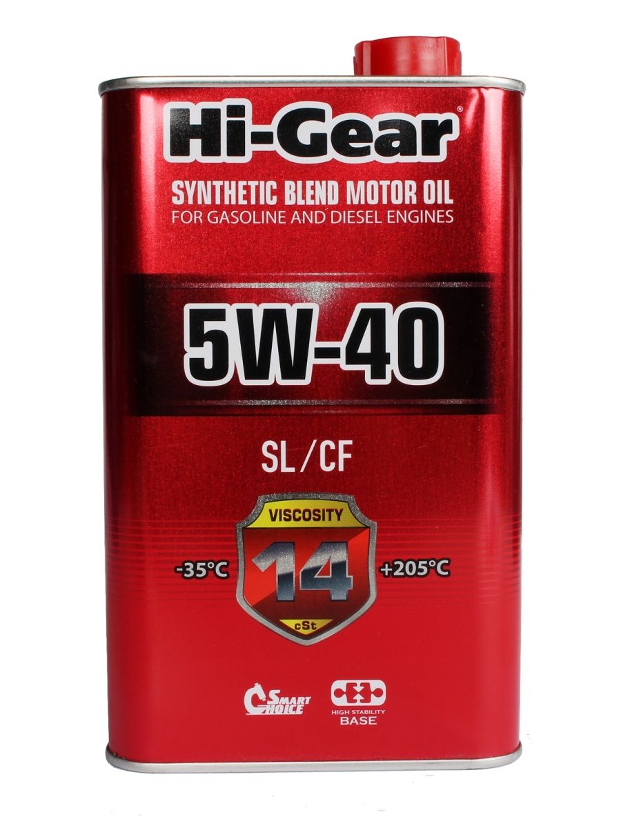 Масло моторное Hi-Gear 5W40 SLCF 1л HG1140