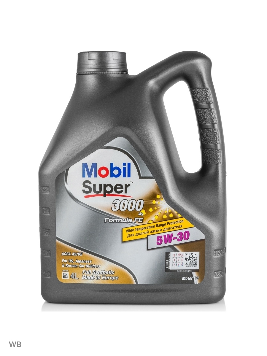 Масло моторное синтетическое Mobil Super 3000 X1 Formula FE 5w30