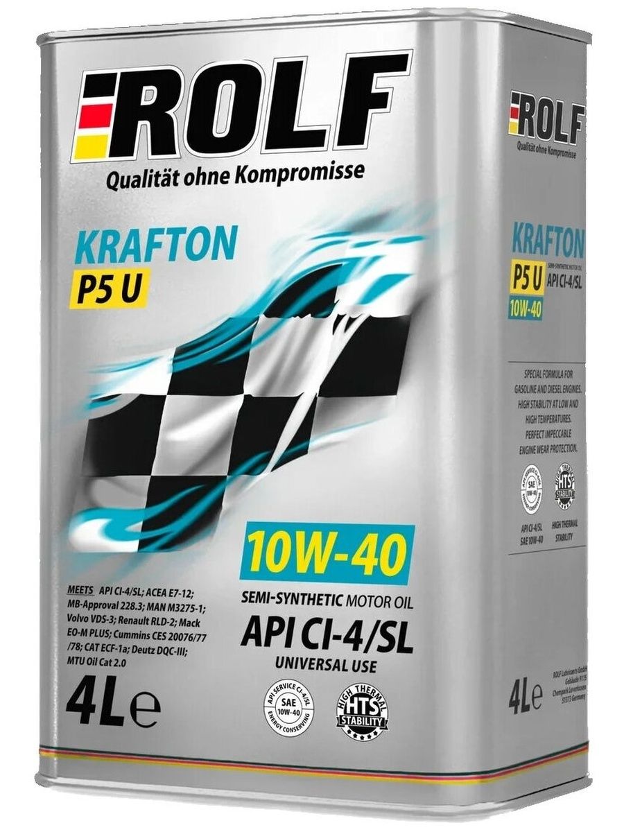 Масло моторное ROLF KRAFTON P5U 10W40 4л