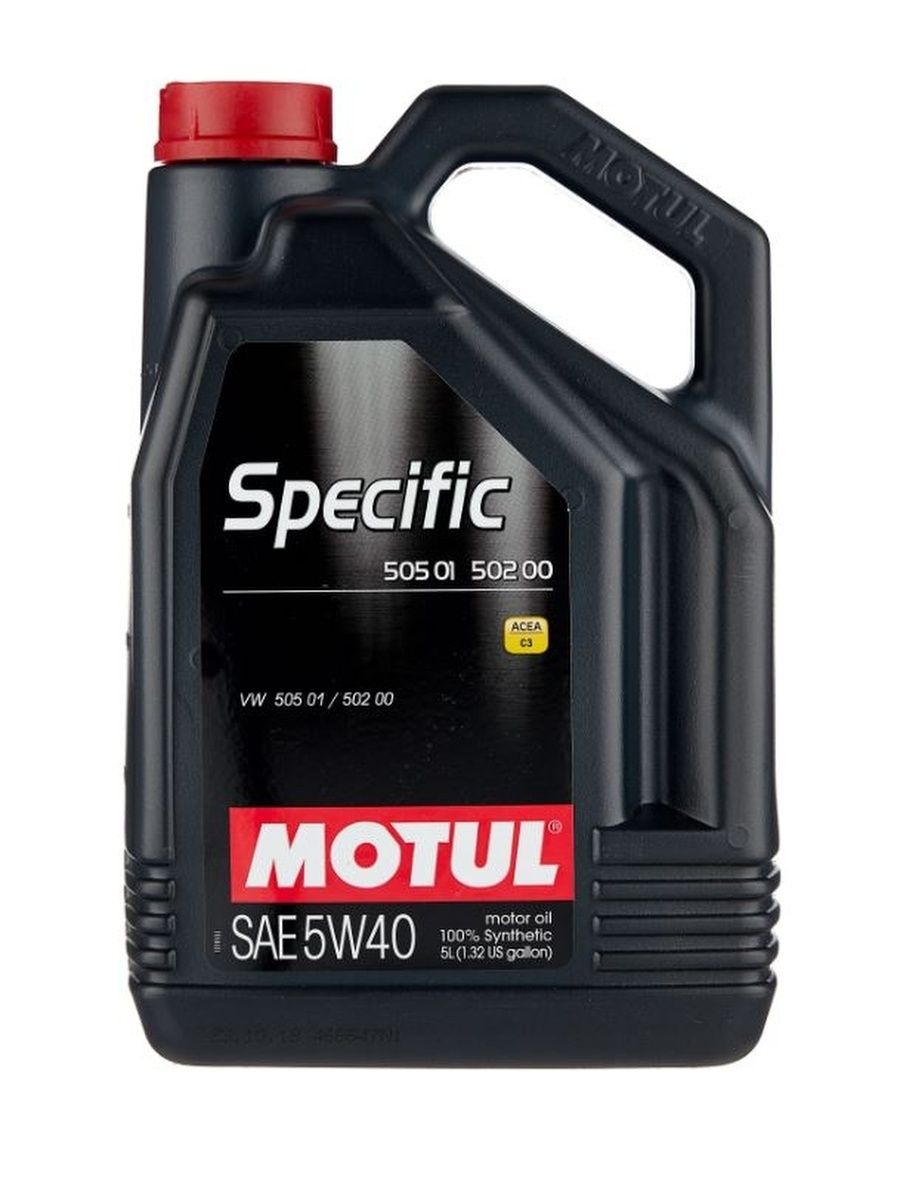 Моторное масло Motul Specific 502.00505.01 5W40 5л (101575)