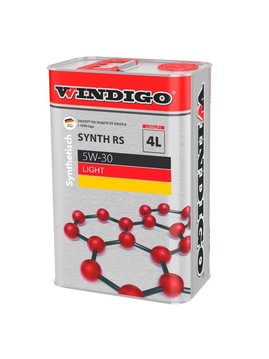 Синтетическое моторное масло WINDIGO SYNTH RS 5W-30 LIGHT, 4 литра