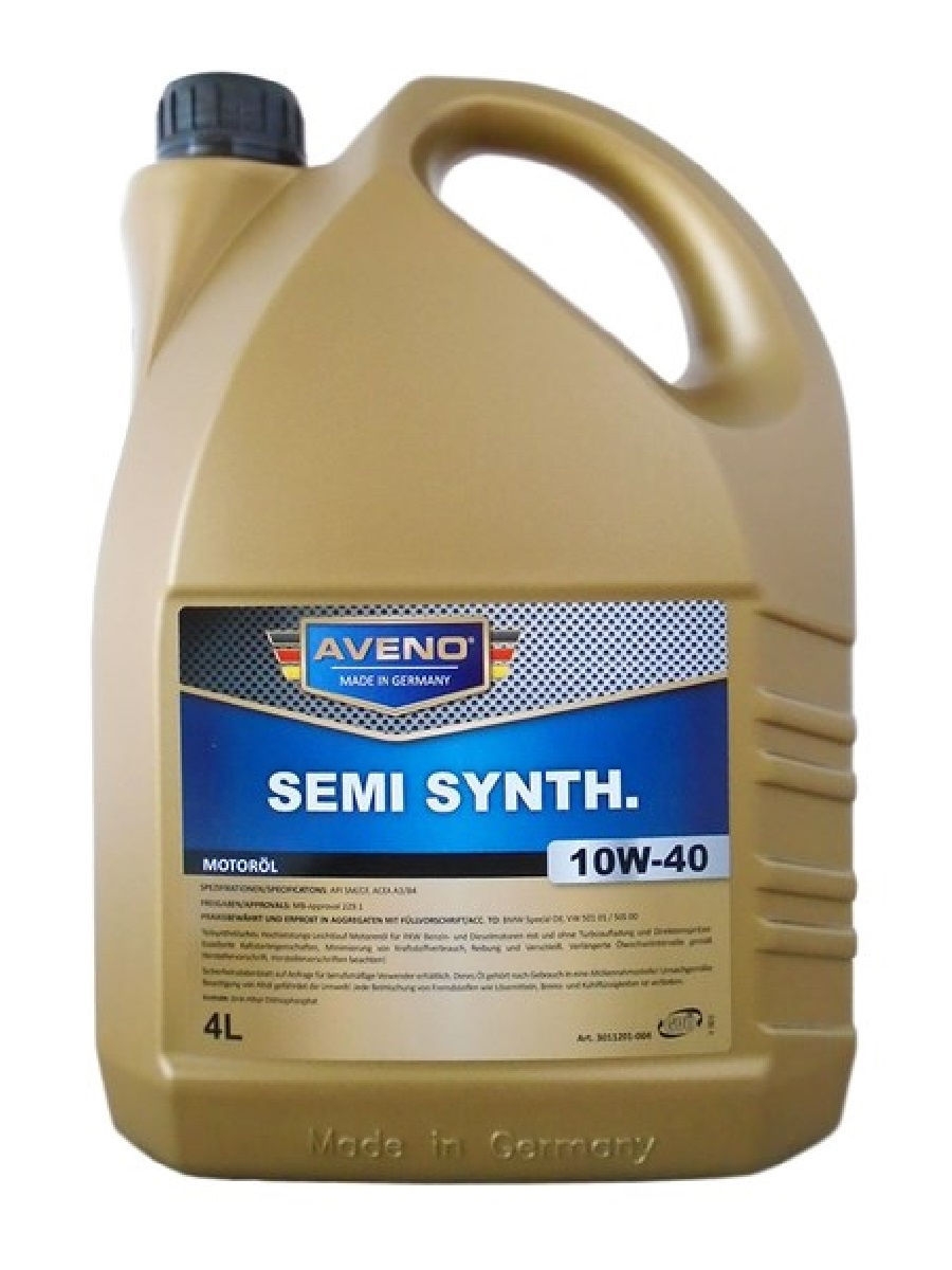 Моторное масло AVENO Semi Synth. SAE 10W-40 (4л)