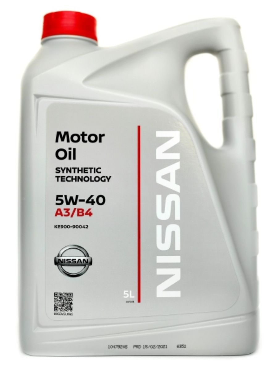 Моторное масло Nissan Motor Oil 5w40 5л