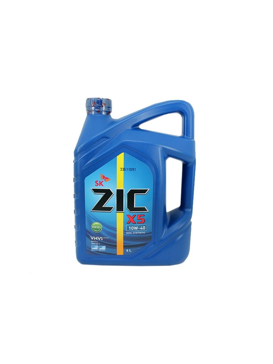 Масло моторное ZIC X5 DIESEL 10W40 6л CL-4  10W40