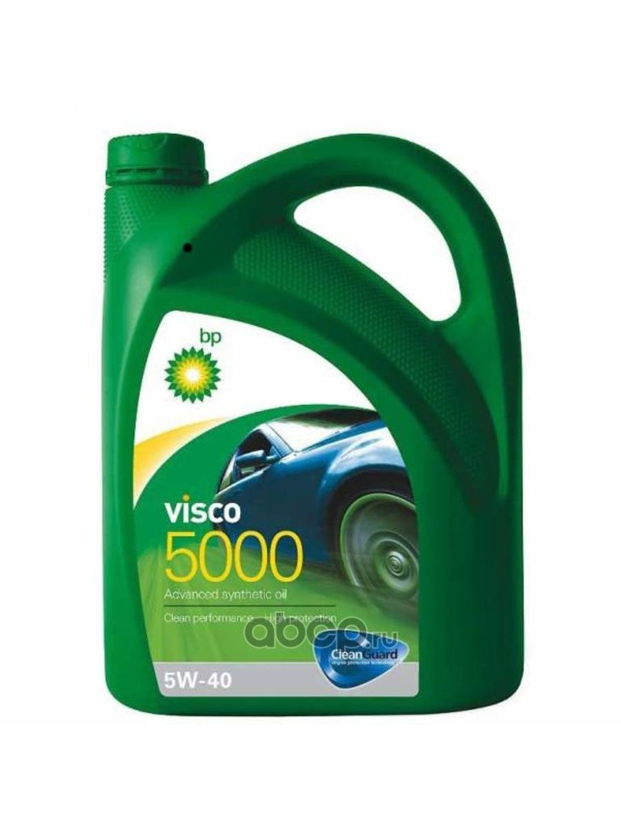 BP Масло моторное для двигателя автомобиля БипиVisco 5000 5W40 синтетическое 4л