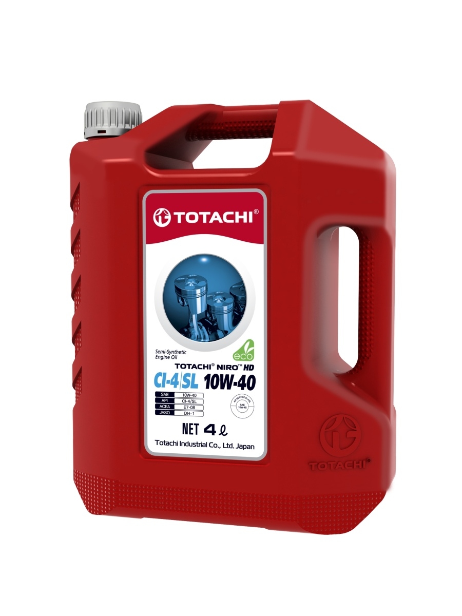 Масло моторное TOTACHI NIRO HD Semi-Synthetic API CI-4SL 10W-40 полусинтетическое 4 л 17904