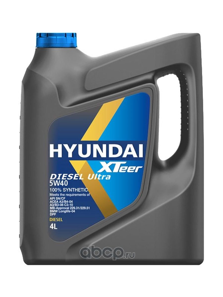 HYUNDAI XTeer Масло моторное для двигателя автомобиля Хендай киа Diesel Ultra 5W40 4л