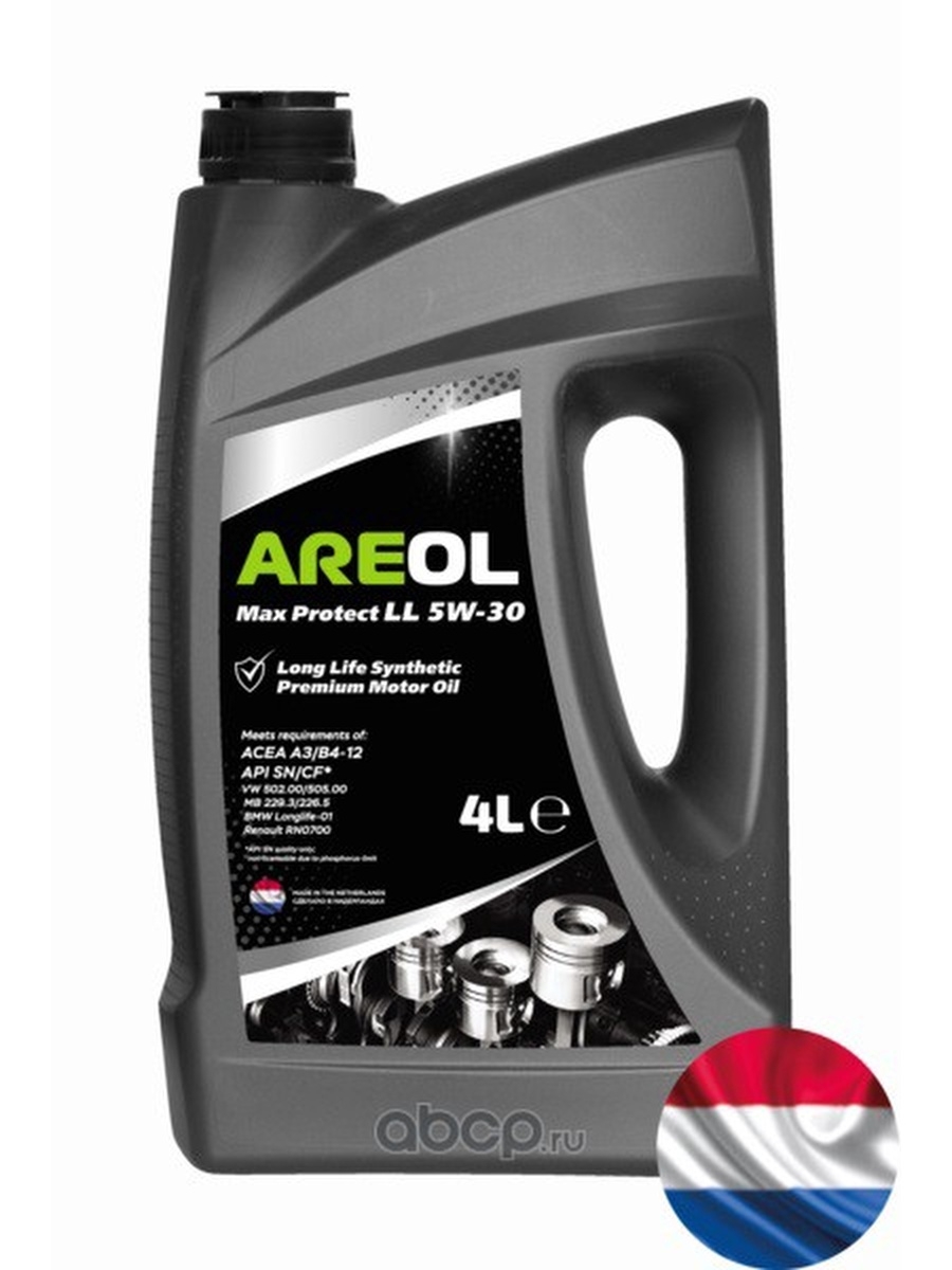 Масло моторное AREOL Max Protect LL 5W30 синтетика 5W-30 4 л.