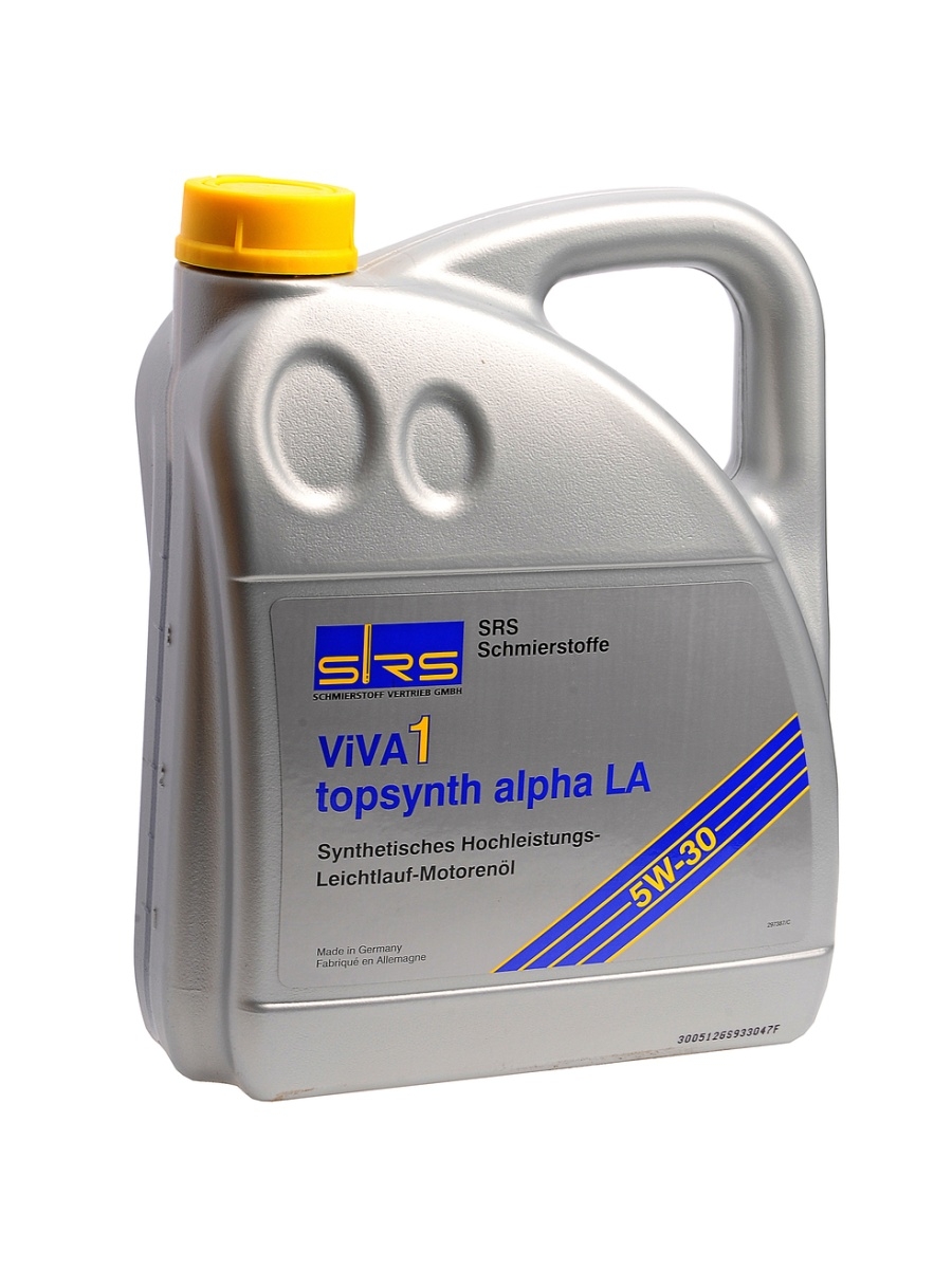 Масло моторное VIVA 1 TOPSYNTH ALPHA LA 5W30 синт.4л SRS  4033885000540