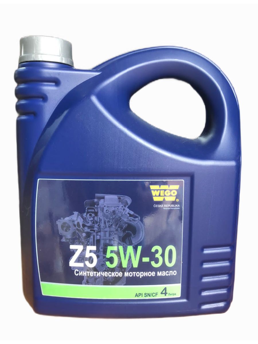 Моторное масло WEGO Z5 синтетическое, 5W-30, SNCF, 4 л