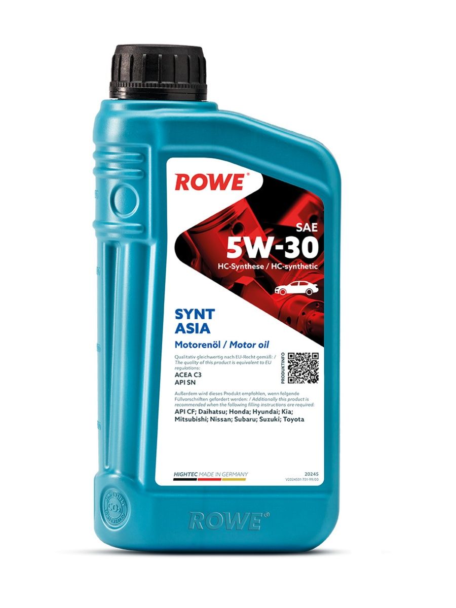 Масло моторное ROWE   SYNT ASIA 5W-30 1л