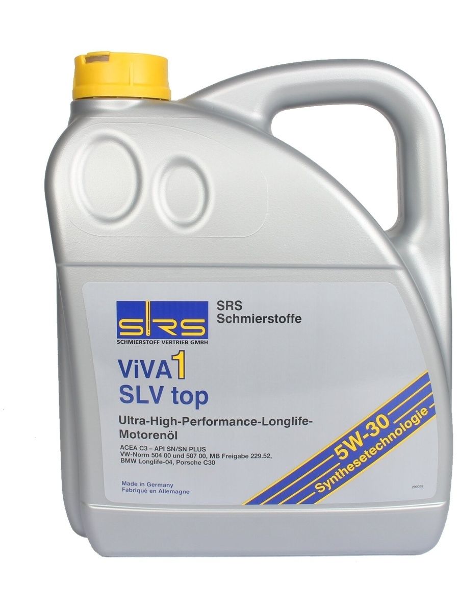 Масло моторное SRS Viva 1 SLV top 5W30 4л (22780)