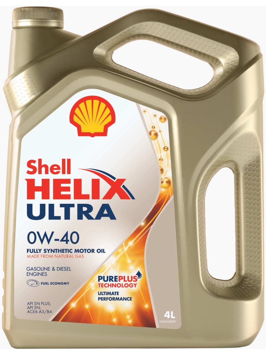 Масло моторное синтетическое SHELL Helix Ultra 0W40 4L 550046370