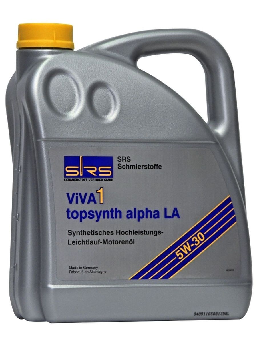 Масло моторное SRS Viva 1 Topsynth Alpha LA 5w30 4л (7383)