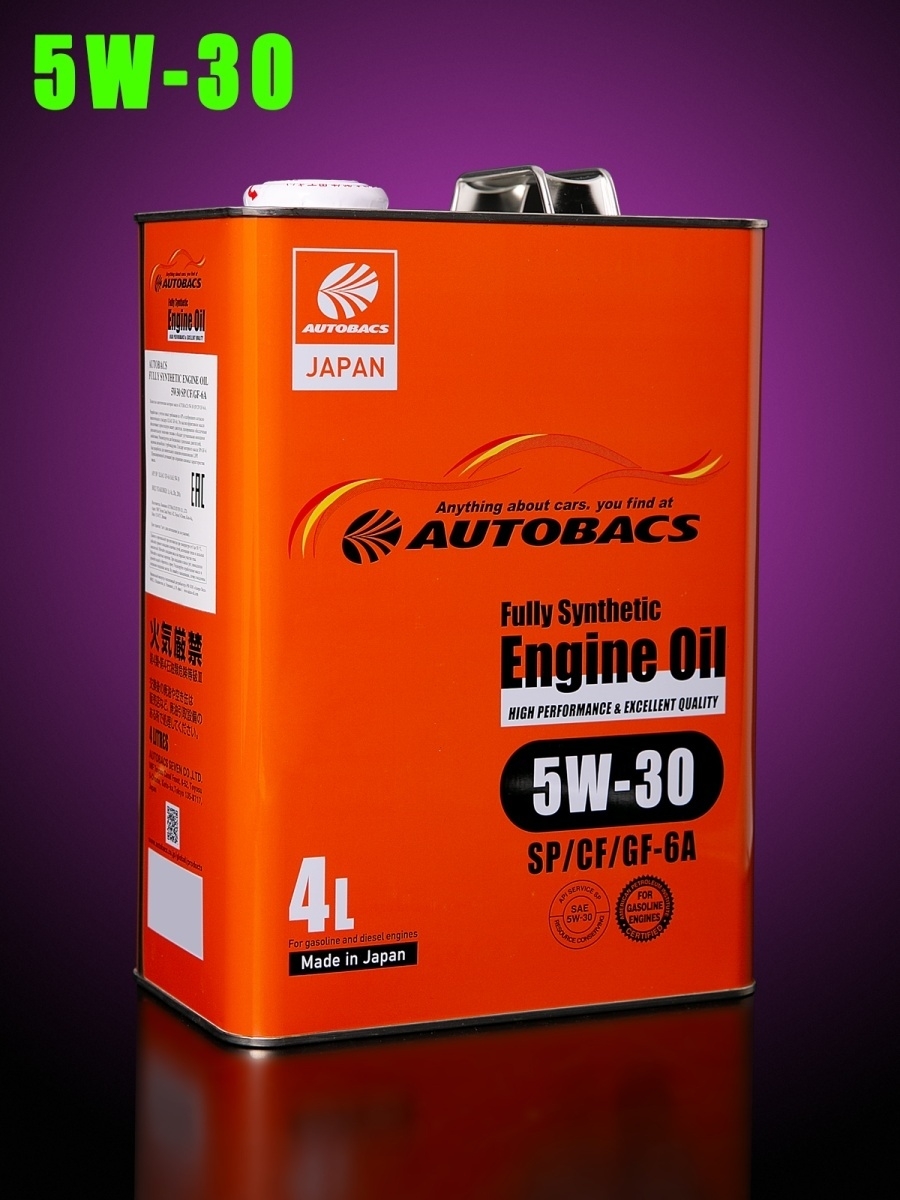 Масло моторное AUTOBACS ENGINE OIL FS 5W-30 синтетическое API SPCFGF-6A 4л