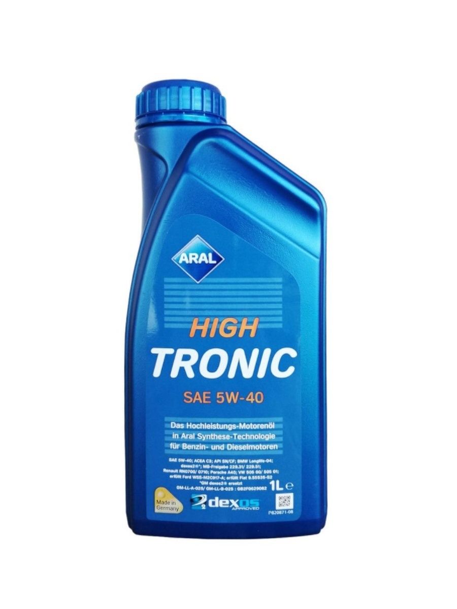 Моторное масло ARAL 5W40 High Tronic 1л