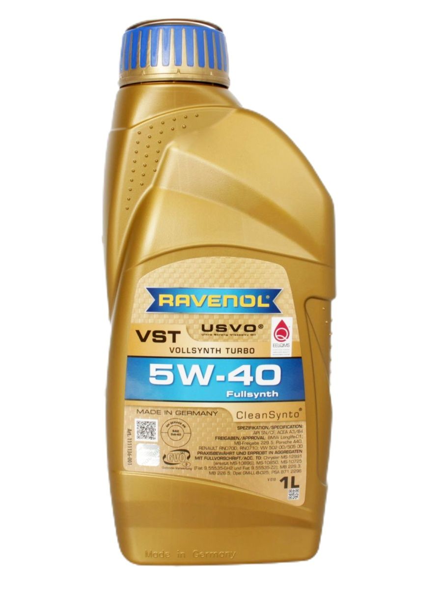 Масло моторное RAVENOL VST 5W40 1л  RAVENOL 5W40
