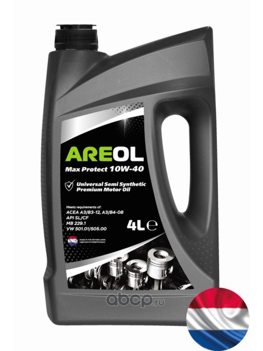 Масло моторное AREOL Max Protect 10W40 полусинтетика 10W-40 4 л.