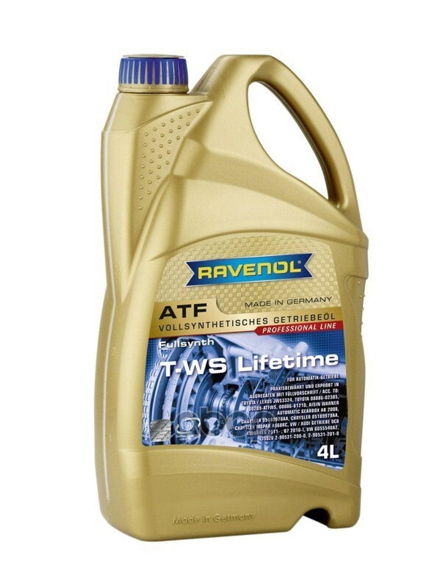 Масло трансмиссионное Ravenol ATF T-WS Lifetime 4 л 4014835743397