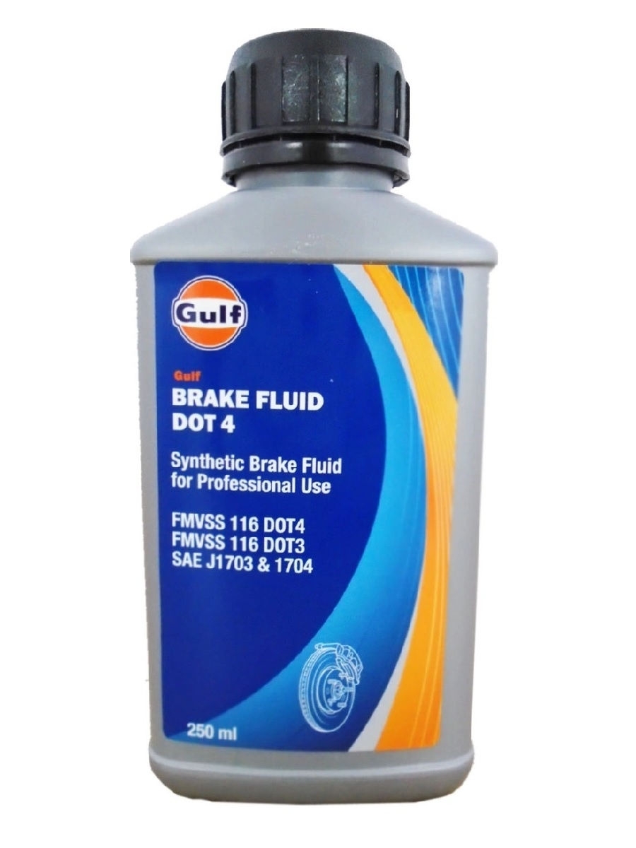 Тормозная жидкость GULF Brake Fluid DOT 4 (0,25л) (130813301825)