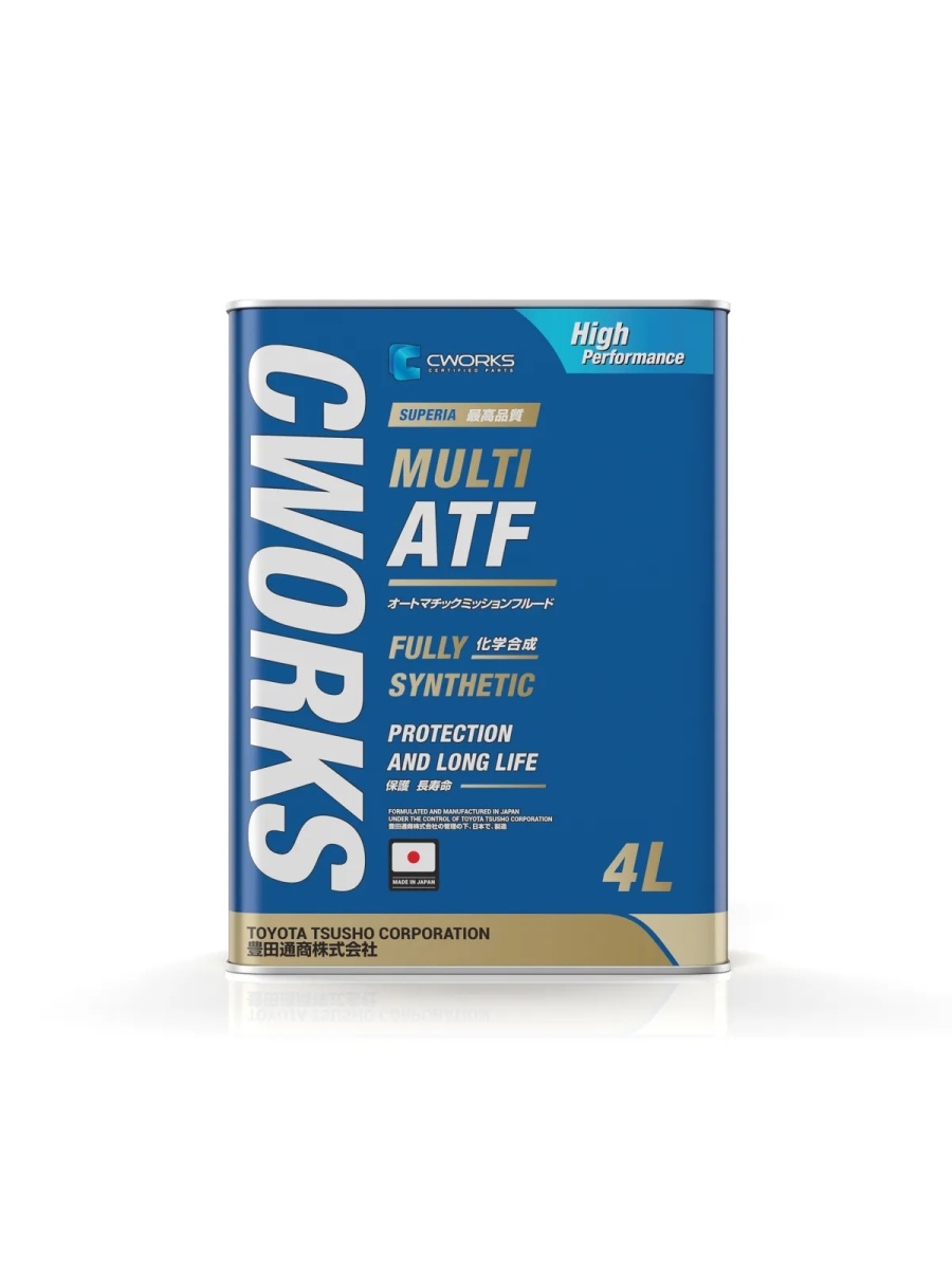Масло трансмиссионное CWORKS SUPERIA MULTI ATF, 4 л A22SR1004