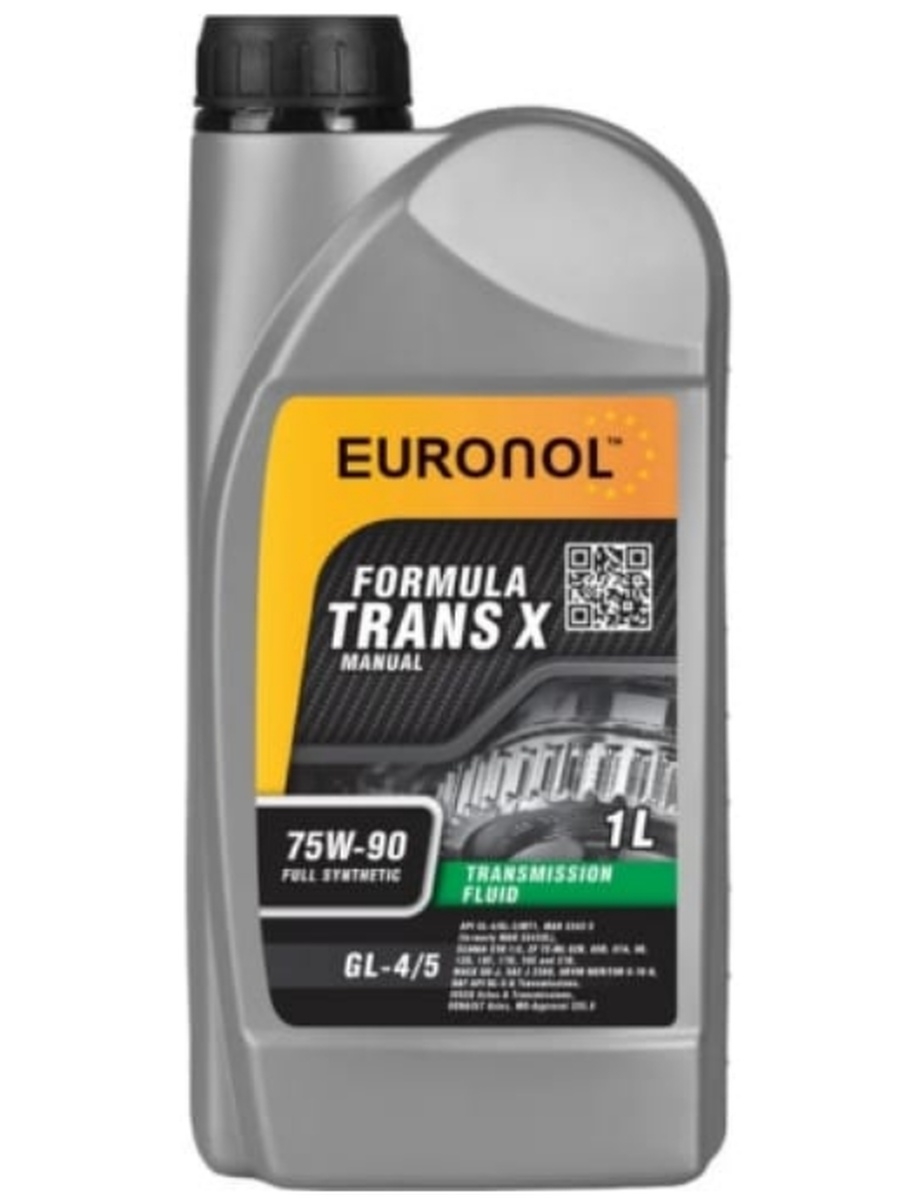 Трансмиссионное масло Euronol 75w-90 Trans X GL-45 (синт) 1 л.