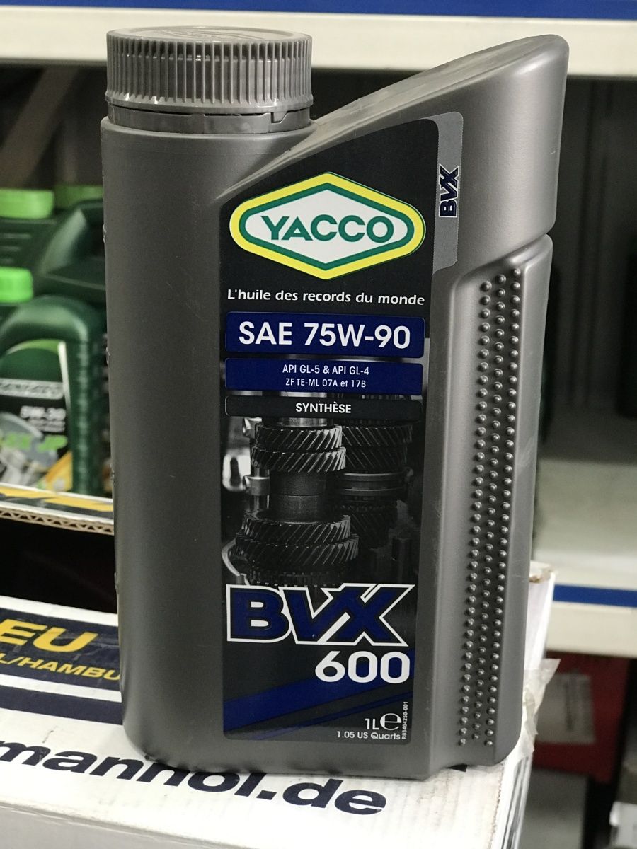 масло для КП Yacco 75w-90 bvx 600