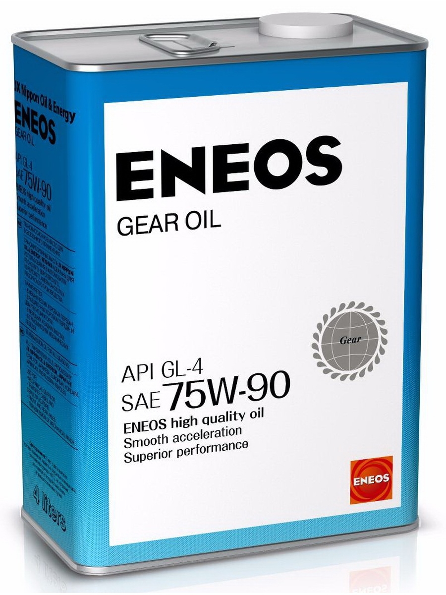 Масло трансмиссионное Gear 75W90 GL4 (4л) Eneos 8809478942513